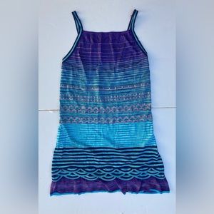 Missoni orange label sleeveless dress 40 It Small US (has pulls On Shoulders)